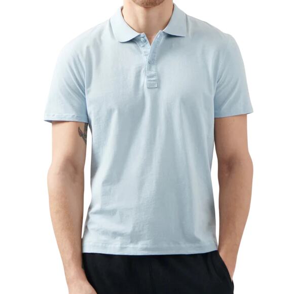 ATM Anthony Thomas Melillo NWT Classic Jersey Polo Blue Size XL Short Sleeve - Picture 1 of 12